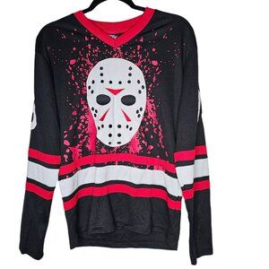 Friday The 13th Size XS Black Jersey Jason Voorhees Horror Halloween Long Sleeve